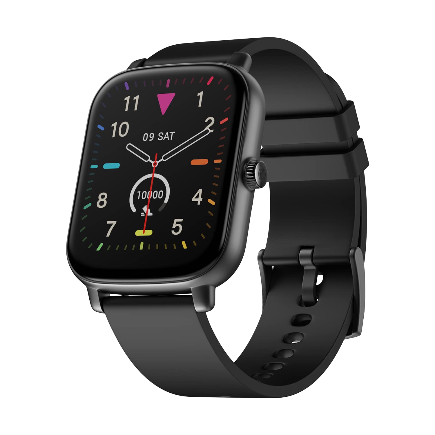 Black ColorFit Bluetooth Calling Smart Watch with Voice Assistance